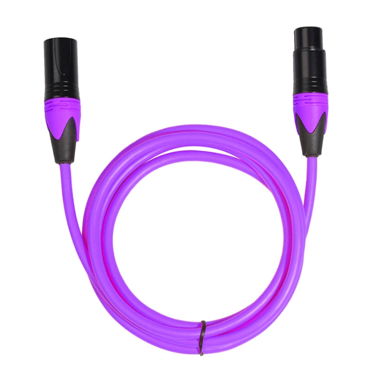 XRL Male to Female Microphone Mixer Audio Cable, Length: 1.8m (Purple) - Microphone Audio Cable & Connector by buy2fix | Online Shopping UK | buy2fix