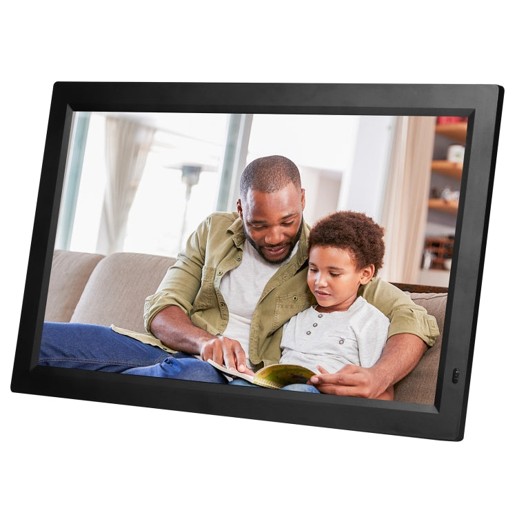 21.5 inch LED Display Digital Photo Frame with Holder & Remote Control, US Plug(Black) - Consumer Electronics by buy2fix | Online Shopping UK | buy2fix