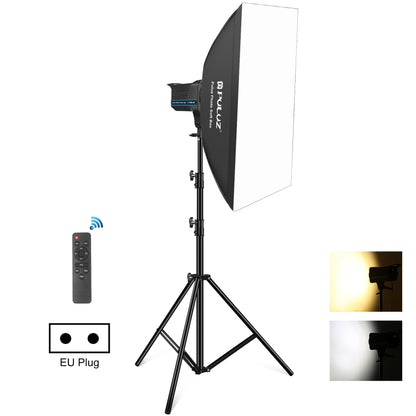 PULUZ 150W 3200K-5600K Photo Studio Strobe Flash Light Kit with Softbox Reflector & Tripod(EU Plug) - Shoe Mount Flashes by PULUZ | Online Shopping UK | buy2fix