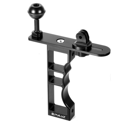 PULUZ CNC Aluminum Single Hand Diving Photography Bracket Handheld Holder, Compatible with DJI Osmo Action, GoPro NEW HERO /HERO7 /6 /5 /5 Session /4 Session /4 /3+ /3 /2 /1, Xiaoyi and Other Action Cameras, DSLR Cameras(Black) - Camera Accessories by PULUZ | Online Shopping UK | buy2fix