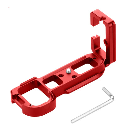 PULUZ 1/4 inch Vertical Shoot Quick Release L Plate Bracket Base Holder for Sony A7R / A7 / A7S(Red) - L-Bracket by PULUZ | Online Shopping UK | buy2fix