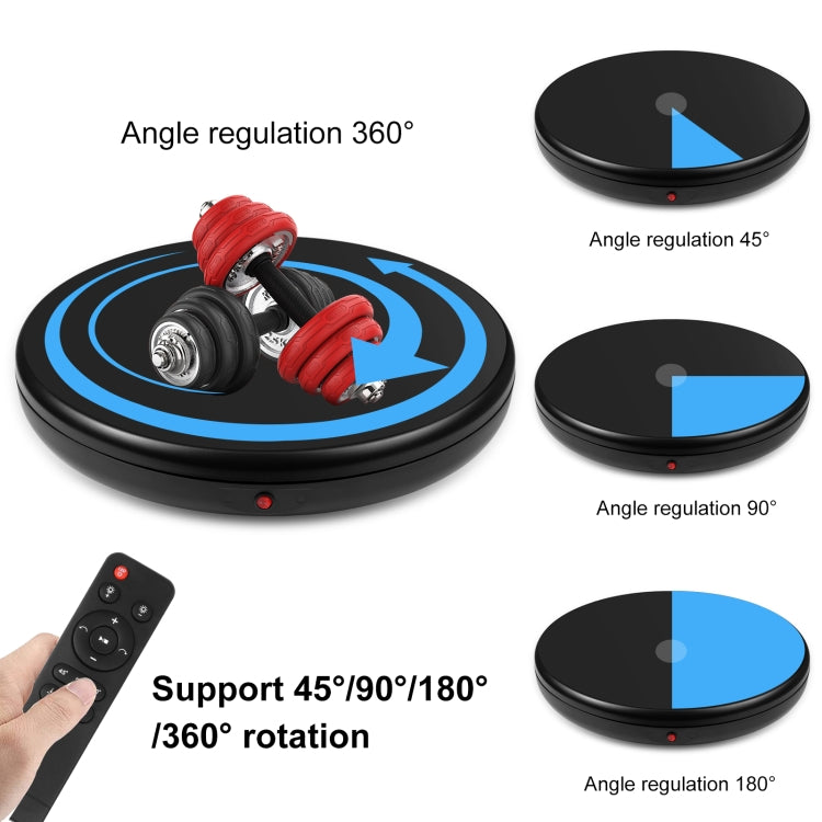 PULUZ 45cm Remote Control Adjusting Speed Rotating Turntable Display Stand, Black, Load 100kg(US Plug) -  by PULUZ | Online Shopping UK | buy2fix