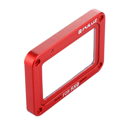 PULUZ Aluminum Alloy Flame + Tempered Glass Lens Protector for Sony RX0 / RX0 II, with Screws and Screwdrivers(Red) - DJI & GoPro Accessories by PULUZ | Online Shopping UK | buy2fix