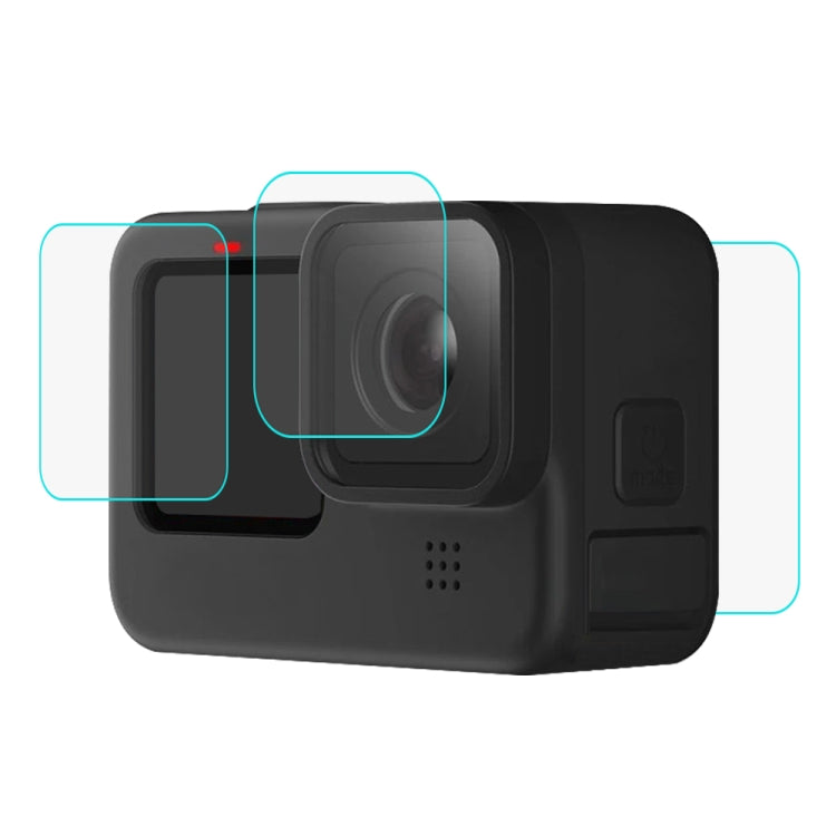 PULUZ for GoPro Hero12 Black /11 Black /10 Black /9 Black Lens + LCD Display 9H 2.5D Tempered Glass Film - Protective Film by PULUZ | Online Shopping UK | buy2fix