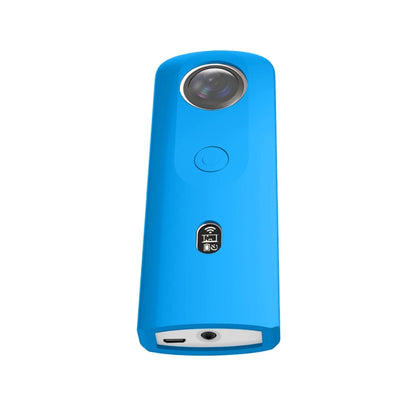 PULUZ Silicone Protective Case with Lens Cover for Ricoh Theta SC2 360 Panoramic Camera(Blue) - DJI & GoPro Accessories by PULUZ | Online Shopping UK | buy2fix