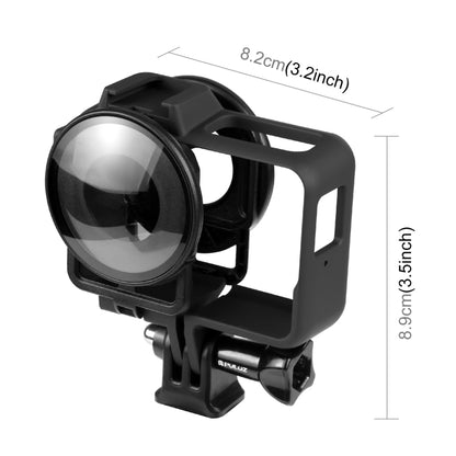 PULUZ Plastic Frame Case with Lens Guard for Insta360 One RS 360 Edition(Black) - DJI & GoPro Accessories by PULUZ | Online Shopping UK | buy2fix
