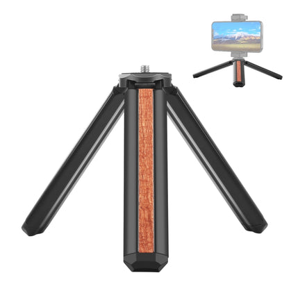 PULUZ Inlaid Wood Desktop Vlogging Live Tripod Holder (Black) - Tripods by PULUZ | Online Shopping UK | buy2fix