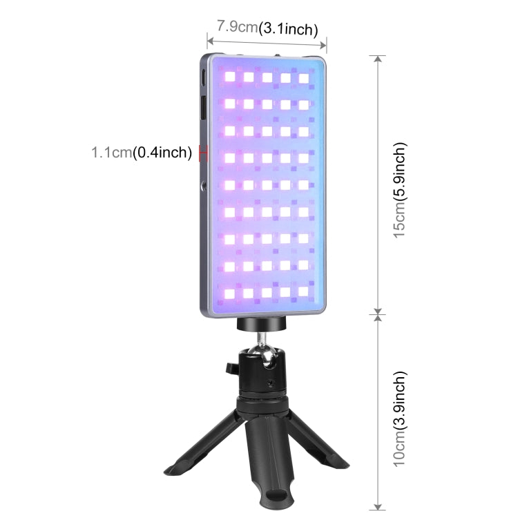 PULUZ LED Full Color RGB Beauty Fill Light Pocket Vlogging Photography Light -  by PULUZ | Online Shopping UK | buy2fix