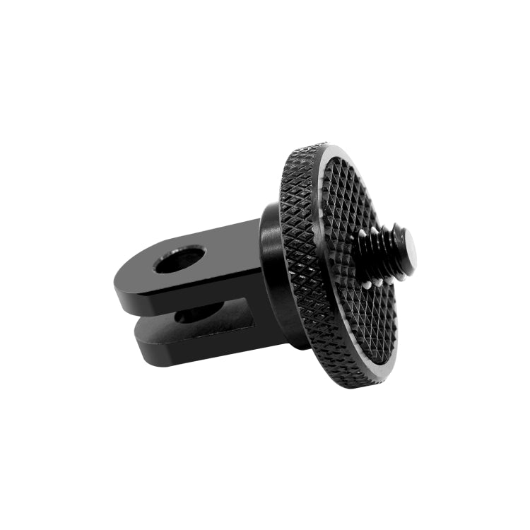 PULUZ 1/4 inch Screw Metal Tripod Mount Action Camera Adapter (Black) - Connection Mount by PULUZ | Online Shopping UK | buy2fix