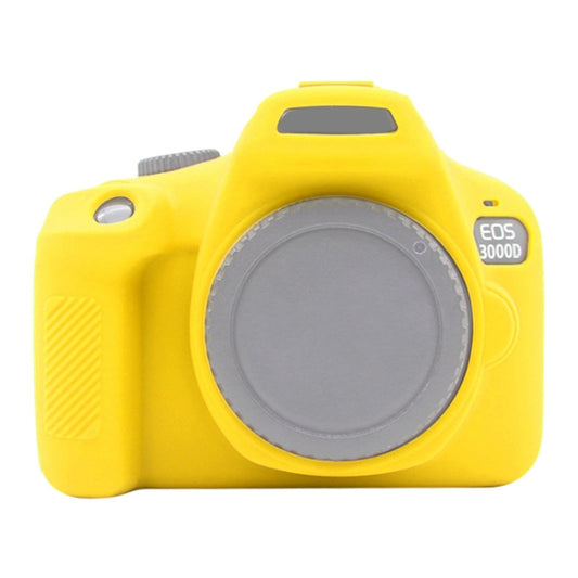 PULUZ Soft Silicone Protective Case for Canon EOS 3000D / 4000D(Yellow) - Protective Case by PULUZ | Online Shopping UK | buy2fix