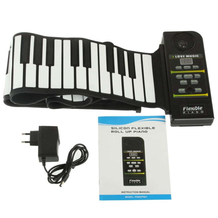 88 Keys Portable MIDI Silicone Flexible Roll Up Piano, Keyboard: 133 x 14.2 x 0.6cm - Keyboard Instruments by buy2fix | Online Shopping UK | buy2fix