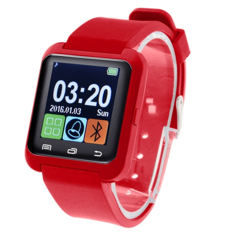 U80 Bluetooth Health Smart Watch 1.5 inch LCD Screen for Android Mobile Phone, Support Phone Call / Music / Pedometer / Sleep Monitor / Anti-lost(Red) - Smart Wear by buy2fix | Online Shopping UK | buy2fix