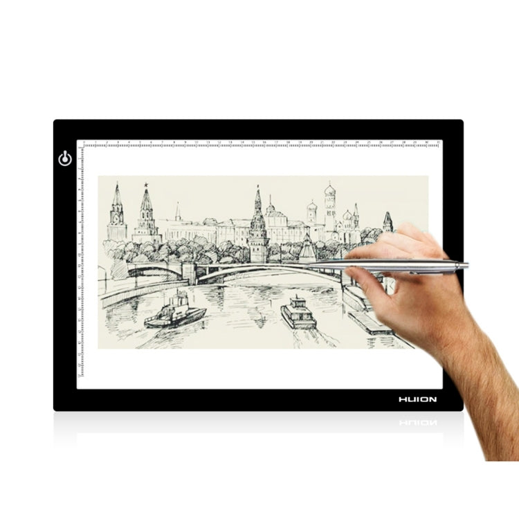 Huion L4S USB Portable 17.7 inch Ultra Slim Adjustable Brightness Art Craft Tattoo Tracing Light Box Pad Board -  by HUION | Online Shopping UK | buy2fix