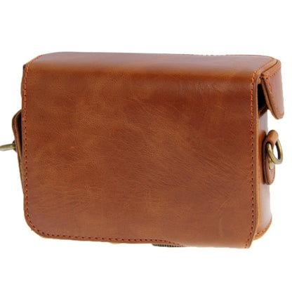 Leather Camera Case Bag for Sony HX50 (Brown) - Camera Accessories by buy2fix | Online Shopping UK | buy2fix