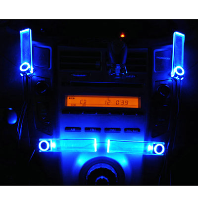 4X Car Illumination Blue Light LED Dash Decoration Lamp - Atmosphere lights by buy2fix | Online Shopping UK | buy2fix