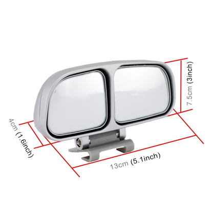 Right Side Rear View Blind Spot Mirror Universal adjustable Wide Angle Auxiliary Mirror(Silver) - Convex Mirror & Accessories by 3R | Online Shopping UK | buy2fix