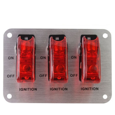 Flip-up Start Ignition Switch Panel and Accessories for Racing Sport (DC 12V) - In Car by buy2fix | Online Shopping UK | buy2fix
