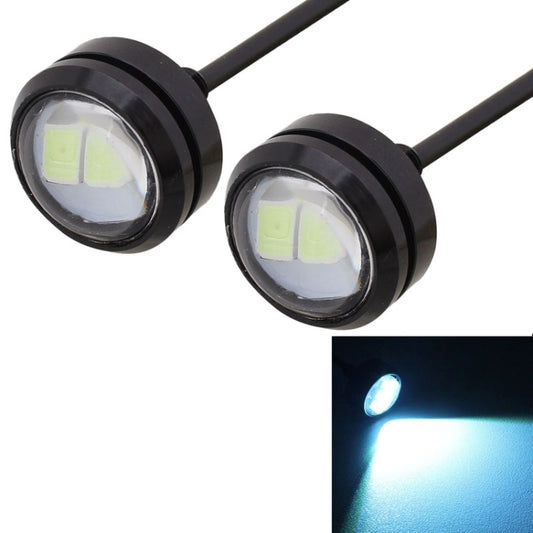 2 PCS 22.5mm 1.5W 150LM Ice Blue Light 3 LED SMD 5630 Spotlight Eagle Eye Light Daytime Running Light for Vehicles - In Car by buy2fix | Online Shopping UK | buy2fix