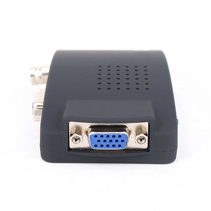 S-Video / BNC to VGA Signal Converter(Black) - Security by buy2fix | Online Shopping UK | buy2fix