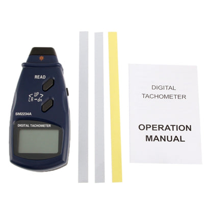 Digital Laser Photo Tachometer Non Contact RPM Tach (SM2234A) - Consumer Electronics by buy2fix | Online Shopping UK | buy2fix