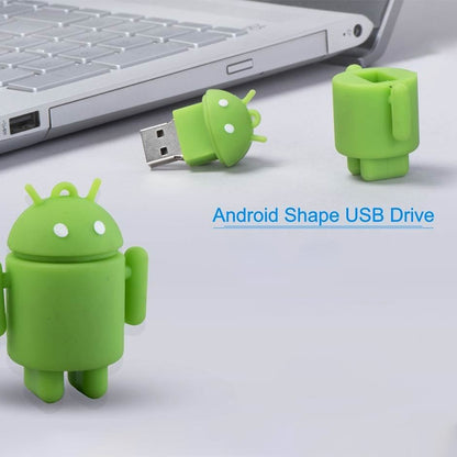 Android Robot Style USB Flash Disk (Green)(Green) -  by buy2fix | Online Shopping UK | buy2fix