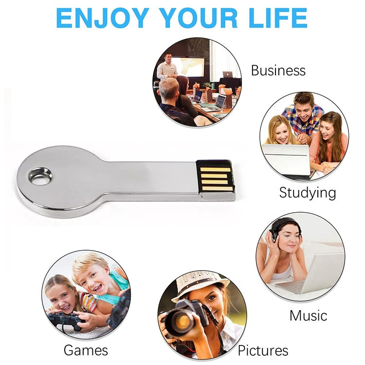 Metal Series Mini USB 2.0 Flash Disk with Keychain (8GB) - Computer & Networking by buy2fix | Online Shopping UK | buy2fix