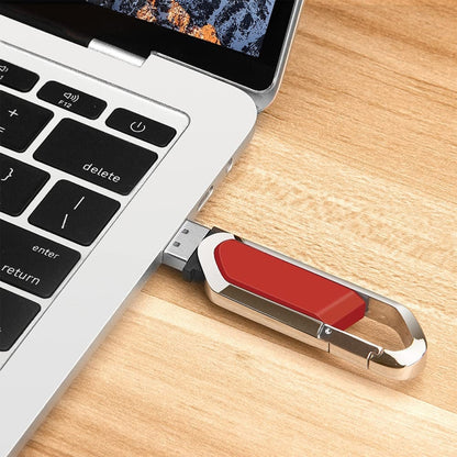 2GB Metallic Keychains Style USB 2.0 Flash Disk (Red)(Red) - Computer & Networking by buy2fix | Online Shopping UK | buy2fix