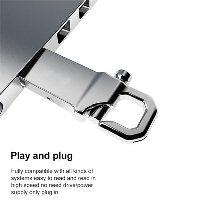 2GB Metallic Keychains Style USB 2.0 Flash Disk - Computer & Networking by buy2fix | Online Shopping UK | buy2fix