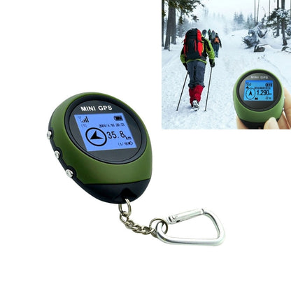 Keychain Handheld Mini GPS Navigation USB Rechargeable Location Finder Tracker for Outdoor Travel(Green) - In Car by buy2fix | Online Shopping UK | buy2fix