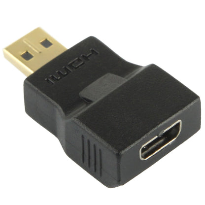 Gold Plated Micro HDMI Male to Micro HDMI Female Adapter(Black) -  by buy2fix | Online Shopping UK | buy2fix