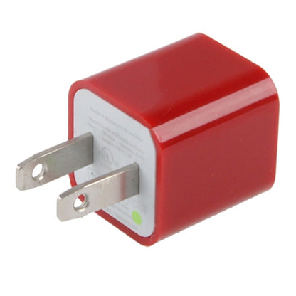 US Plug USB Charger(Red) - Apple Accessories by buy2fix | Online Shopping UK | buy2fix