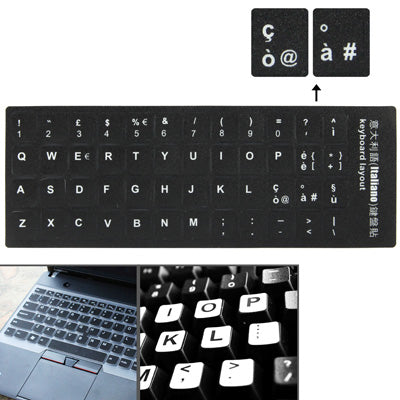 Italian Learning Keyboard Layout Sticker for Laptop / Desktop Computer Keyboard -  by buy2fix | Online Shopping UK | buy2fix