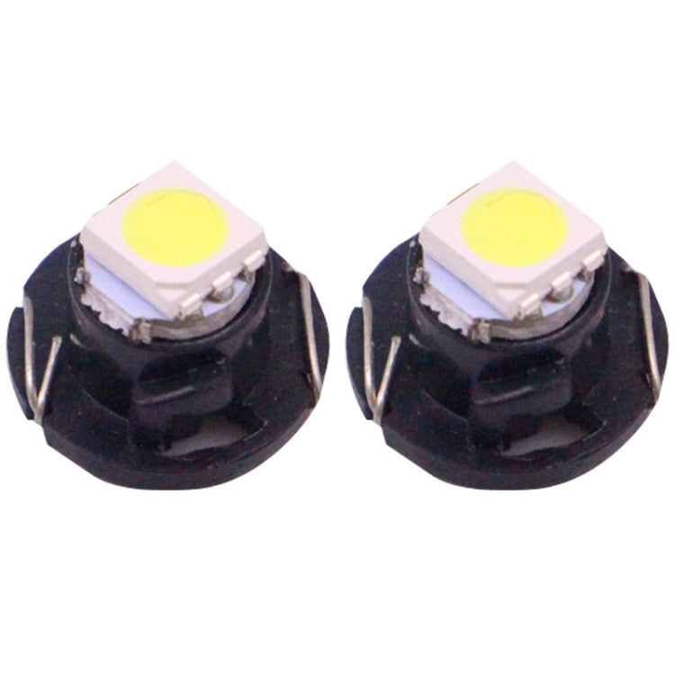 2 PCS T4.7 White Light 0.2W 12LM 1 LED SMD 5050 LED Instrument Light Bulb Dashboard Light for Vehicles, DC 12V(Black) - Instrument Lights by buy2fix | Online Shopping UK | buy2fix