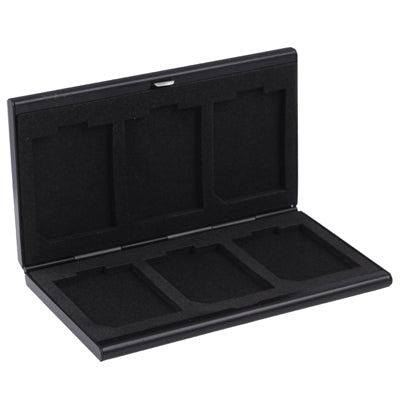 6 in 1 Memory Card Protective Case Storage Box , Size: 92 x 60 x 9mm(Black) - Card Case by buy2fix | Online Shopping UK | buy2fix