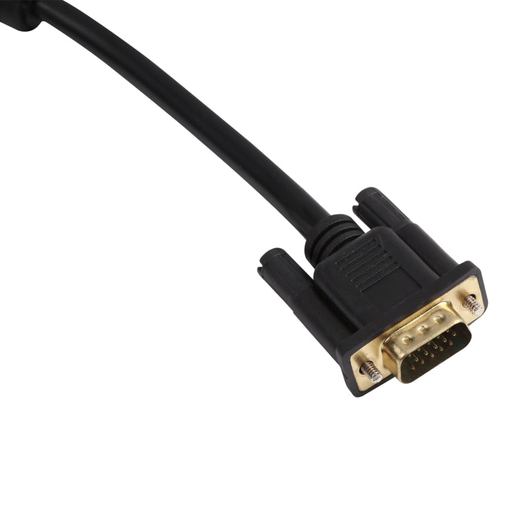 1.5m VGA to 3RCA RGB Cable(Black) - Cable by buy2fix | Online Shopping UK | buy2fix