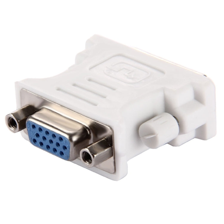 DVI 24+1 Pin Male to VGA 15Pin Female Adapter(White) - Adapter by buy2fix | Online Shopping UK | buy2fix