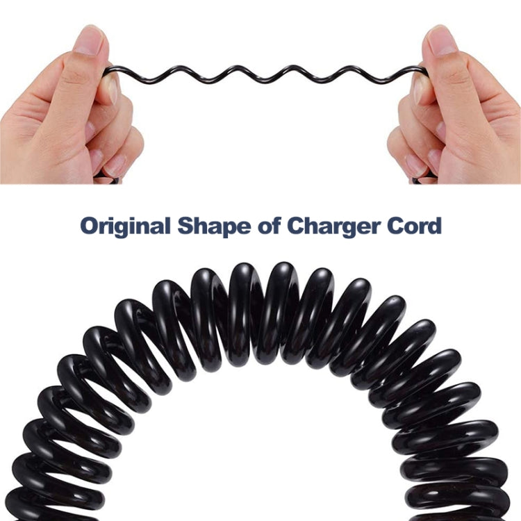 Mini 5-pin USB to USB 2.0 AM Coiled Cable / Spring Cable, Length: 25cm (can be extended up to 80cm)(Black) - USB Cable by buy2fix | Online Shopping UK | buy2fix