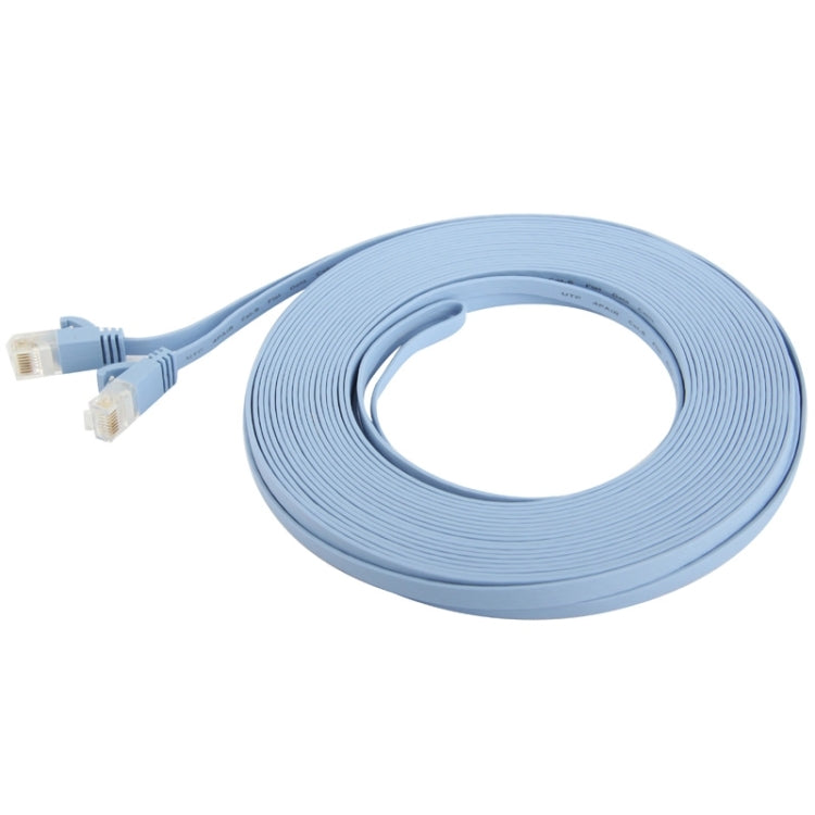 CAT6 Ultra-thin Flat Ethernet Network LAN Cable, Length: 10m (Baby Blue) - Lan Cable and Tools by buy2fix | Online Shopping UK | buy2fix