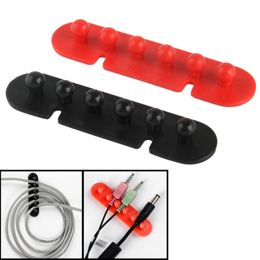 CC-595 Plastic Wire Cable Adhesive Plug Holder (Pair), Random Color Delivery -  by buy2fix | Online Shopping UK | buy2fix