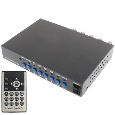 Quad Split Mode VGA(Black) - Security by buy2fix | Online Shopping UK | buy2fix