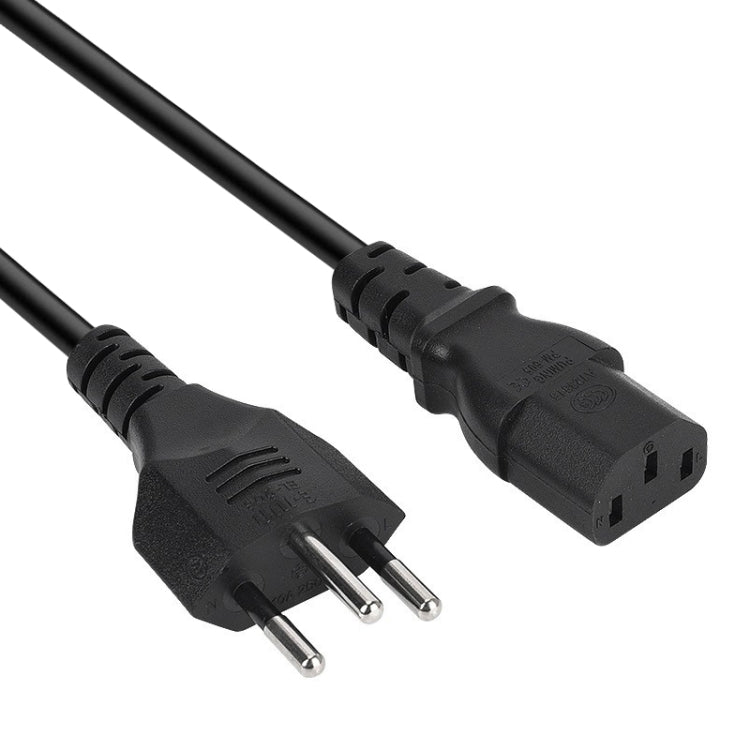 3 Prong Style Brazil AC Power Cord, Length: 1.5m ( OD5.5 ) - Computer & Networking by buy2fix | Online Shopping UK | buy2fix