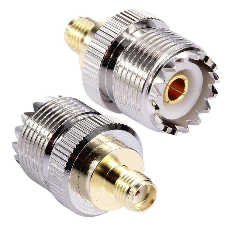 Coaxial SMA Female to UHF Female Adapter(Silver) - Connectors by buy2fix | Online Shopping UK | buy2fix