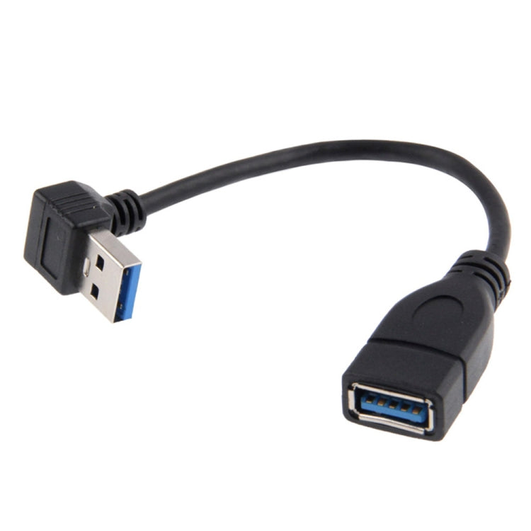 USB 3.0 Down Angle 90 degree  Extension Cable Male to Female Adapter Cord, Length: 15cm -  by buy2fix | Online Shopping UK | buy2fix