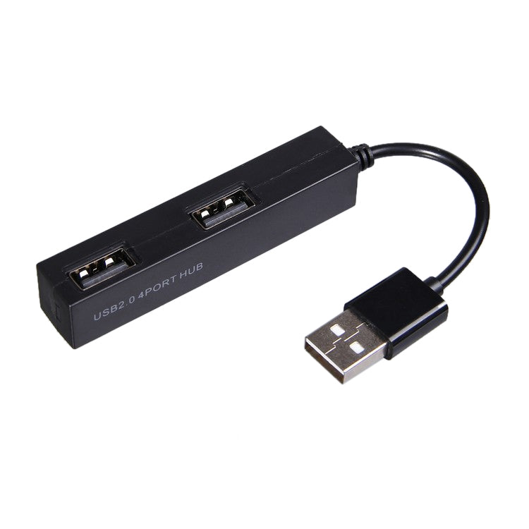 High Speed 480Mbps 4 Ports USB 2.0 HUB Portable USB Splitter(Black) -  by buy2fix | Online Shopping UK | buy2fix