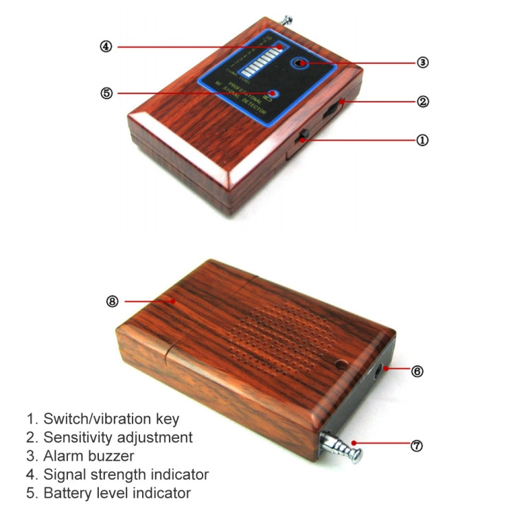 RF Signal Detector, Effectively Detect Wireless Pinhole Camera, Monitor, Track and Cell Phone Signals GPS Blocking Devices and Other Wireless Devices - Security by buy2fix | Online Shopping UK | buy2fix