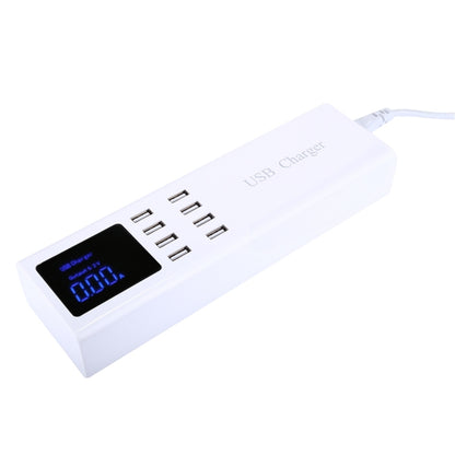 YC-CDA23 8 USB Ports 8A Travel Charger with LCD Screen and Wireless Charger, EU Plug - Multifunction Charger by buy2fix | Online Shopping UK | buy2fix