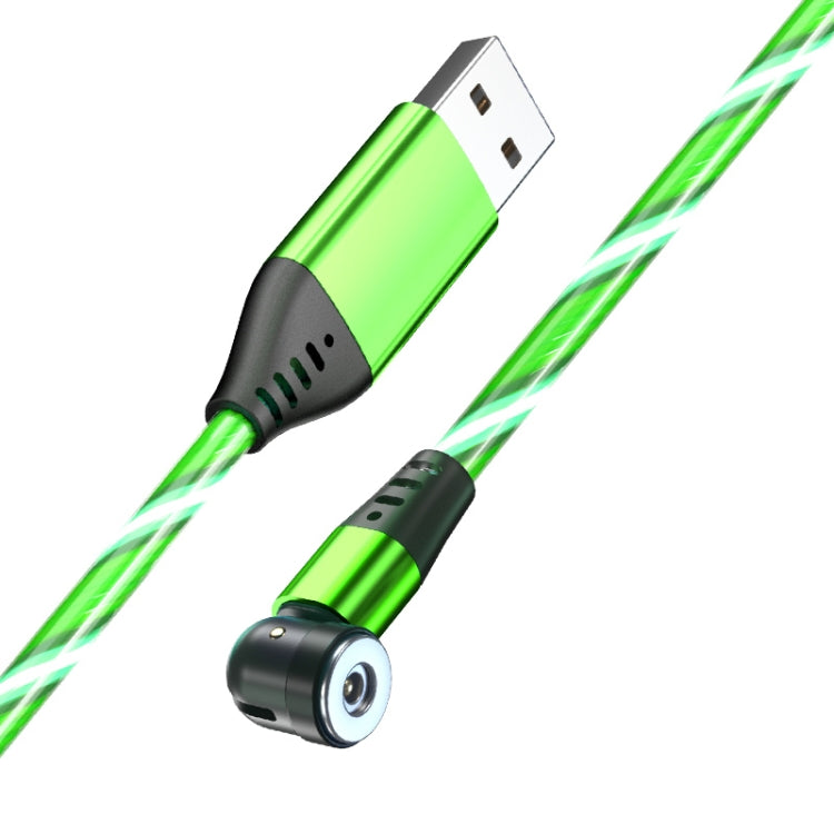 2.4A 540 Degree Bendable Streamer Magnetic Data Cable without Magnetic Head, Cable Length: 1m (Green) - Mobile Accessories by buy2fix | Online Shopping UK | buy2fix