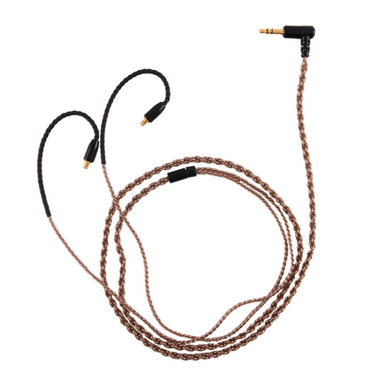 ZS0027 3.5mm to A2DC Headphone Audio Cable for Audio-technica ATH-LS50 E40 E70 CKR100 CKS1100(Brown) - Headset Accessories by buy2fix | Online Shopping UK | buy2fix