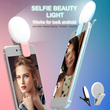 RK17 Mini and Portable Live Show Beauty Artifact 3 Levels of Brightness Warm and White Light Fill Light with 9 LED Light, For iPhone, Galaxy, Huawei, Xiaomi, LG, HTC and Other Smart Phones(Black) - Consumer Electronics by buy2fix | Online Shopping UK | buy2fix