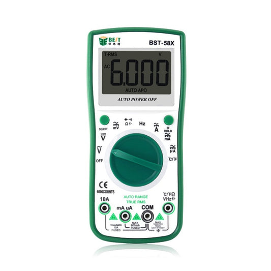 BEST BST-58X Multi-function Digital Multimeter Automatic Range Four Position Semi Backlight Display Intelligent Anti Burning - Consumer Electronics by BEST | Online Shopping UK | buy2fix